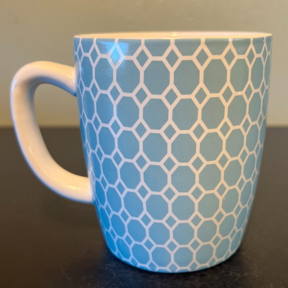 Letter "W” Monogram Initial HONEYCOMB Pattern Stoneware Mug ~ Target - Picture 5 of 9